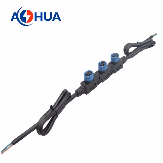 IP67 IP68 M15 1 2 3 Way 300V 1 to 2 Male and Female Plug F Type Connector