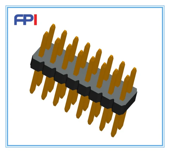 tipo conector do MERGULHO do encabeçamento do Pin do passo de 2.54mm da fileira dobro 16 da série de N