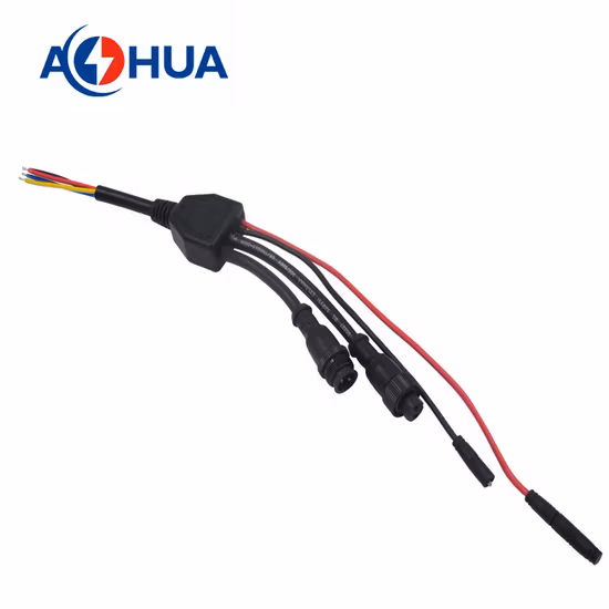 Aohua 1 entrada para N saídas IP65 divisor de cabo PVC tipo Y conector 2 3 4 pinos