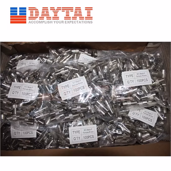 Adaptador IEC Macho para F Fêmea Conector CATV